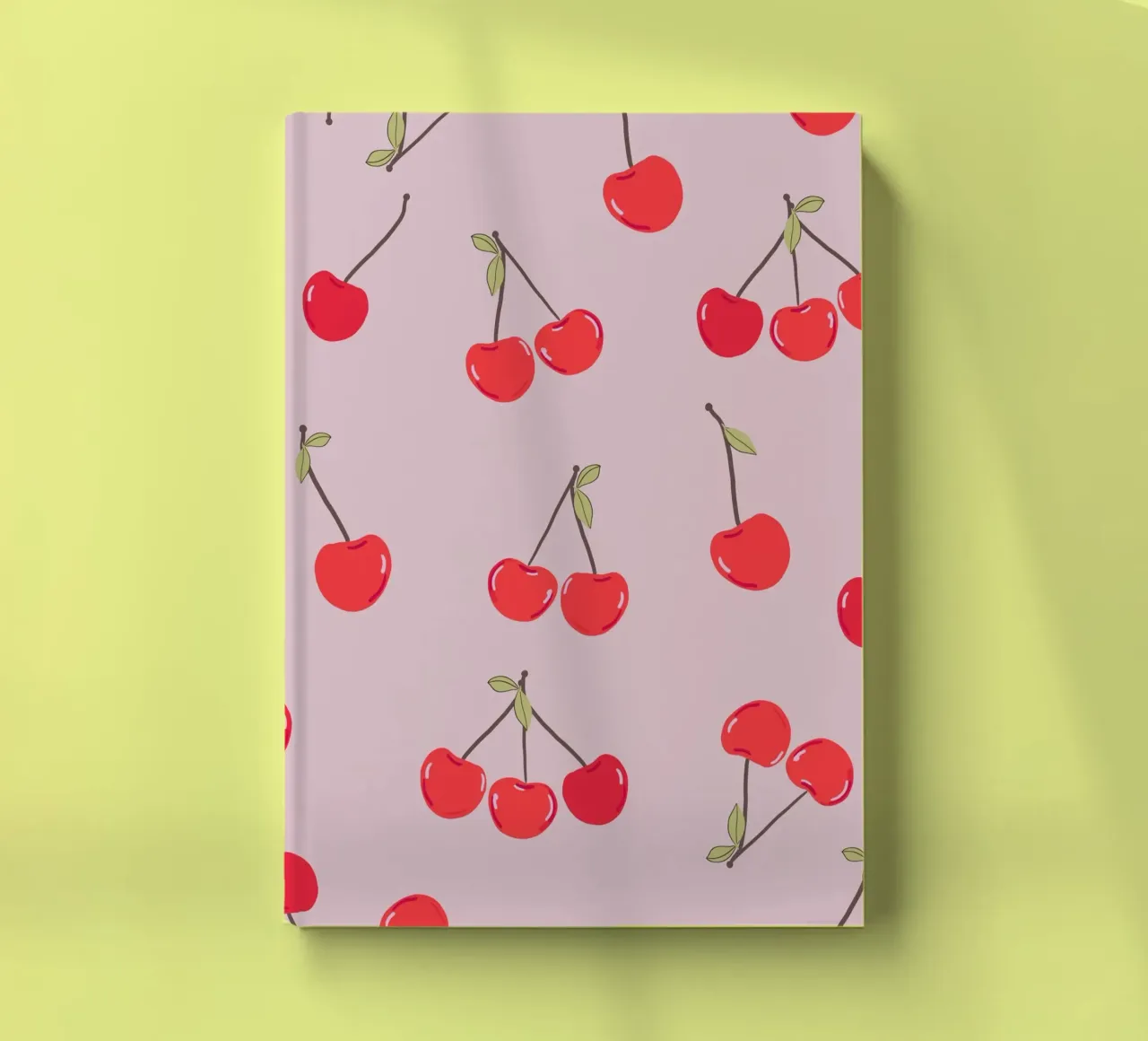 Valentine's Day design cherries notebook by gulsengunel