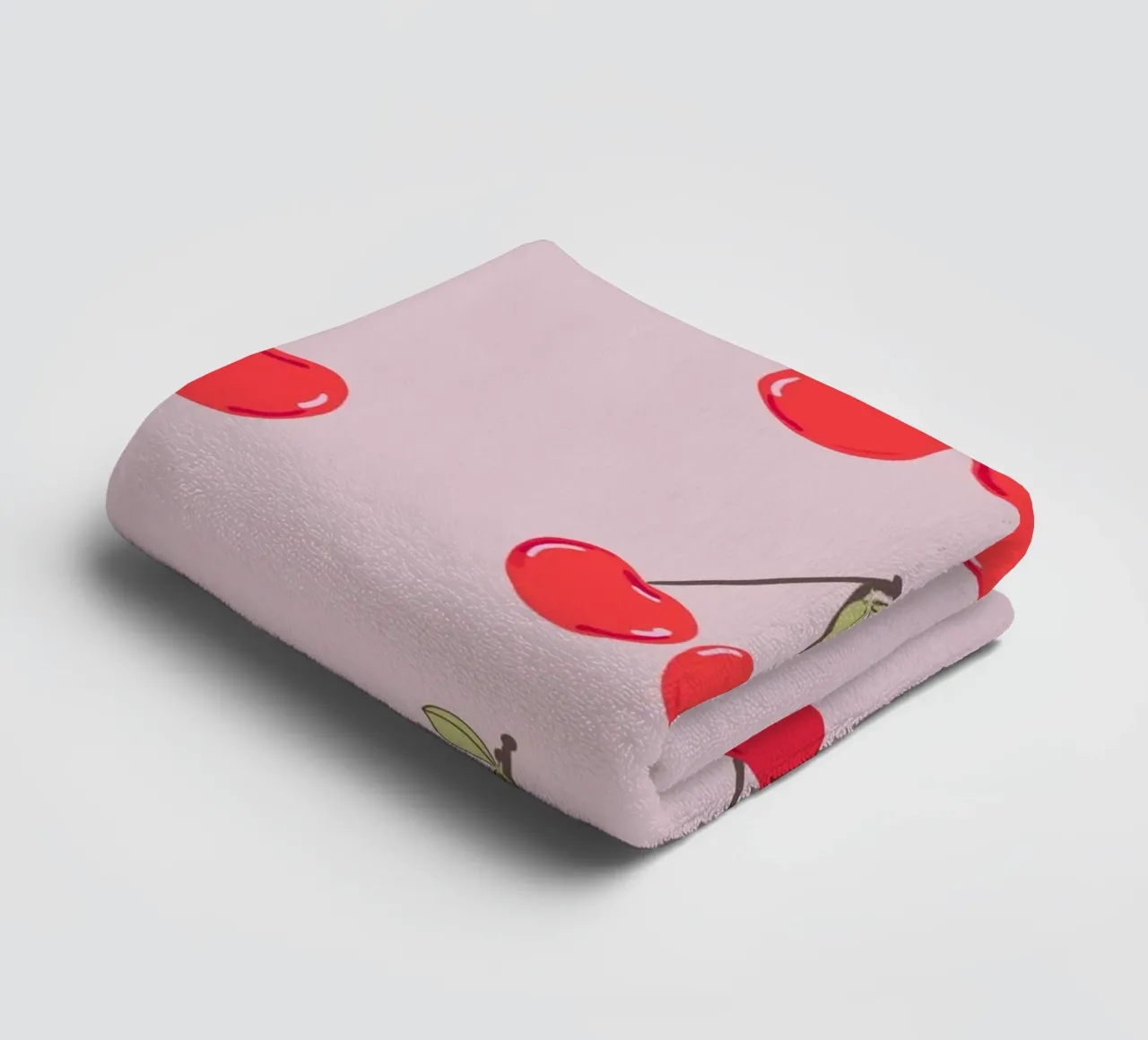 Ciliegie di design per San Valentino asciugamano da bagno da gulsengunel
