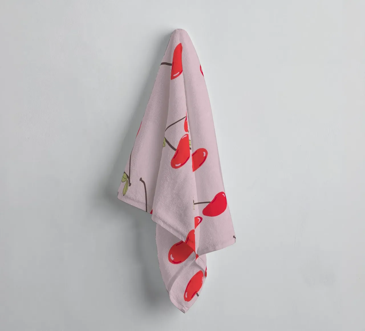 Ciliegie di design per San Valentino asciugamano da bagno da gulsengunel