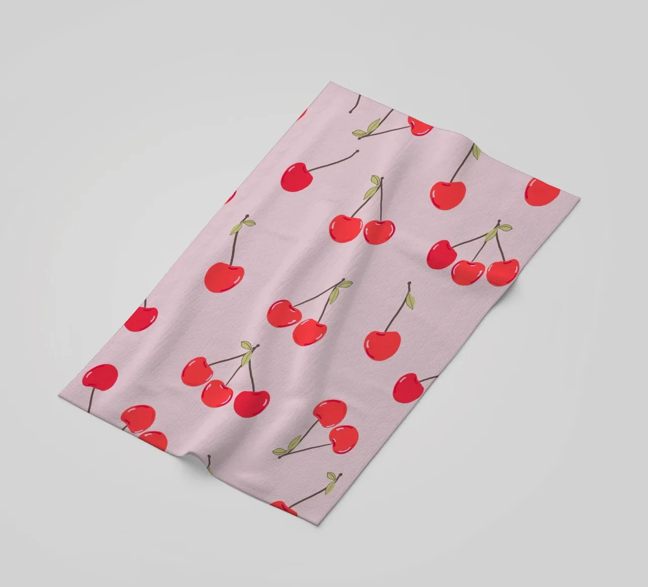 Valentine's Day design cherries beach towel by gulsengunel
