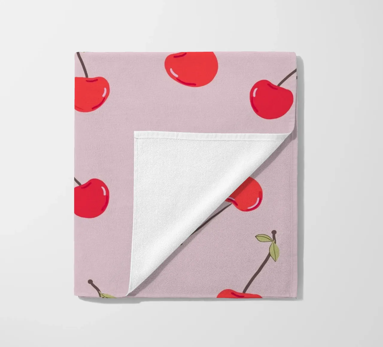Valentine's Day design cherries beach towel by gulsengunel