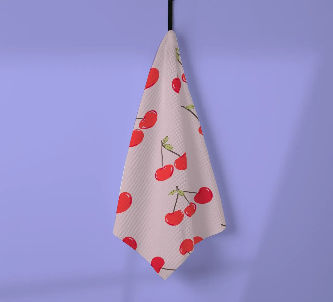 Ciliegie di design per San Valentino canovaccio da cucina da gulsengunel