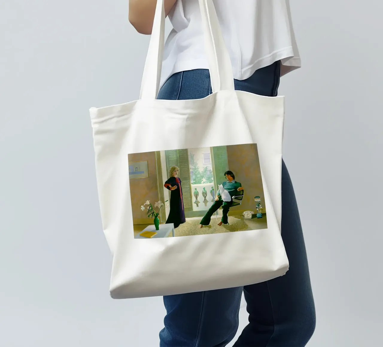 david hockney 8 borsa in juta da LuppiLappi