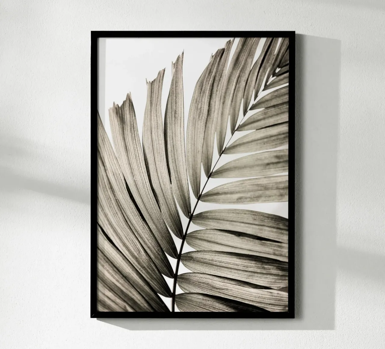 Palm Leaves 22 poster con telaio in legno da Mareike Böhmer Photography