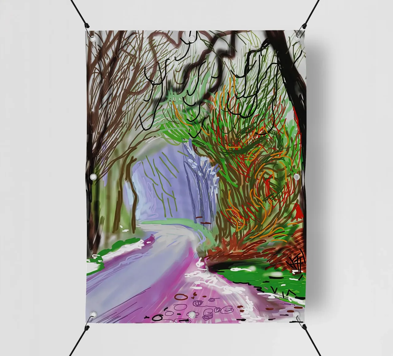 david hockney 25 telo in pvc da LuppiLappi