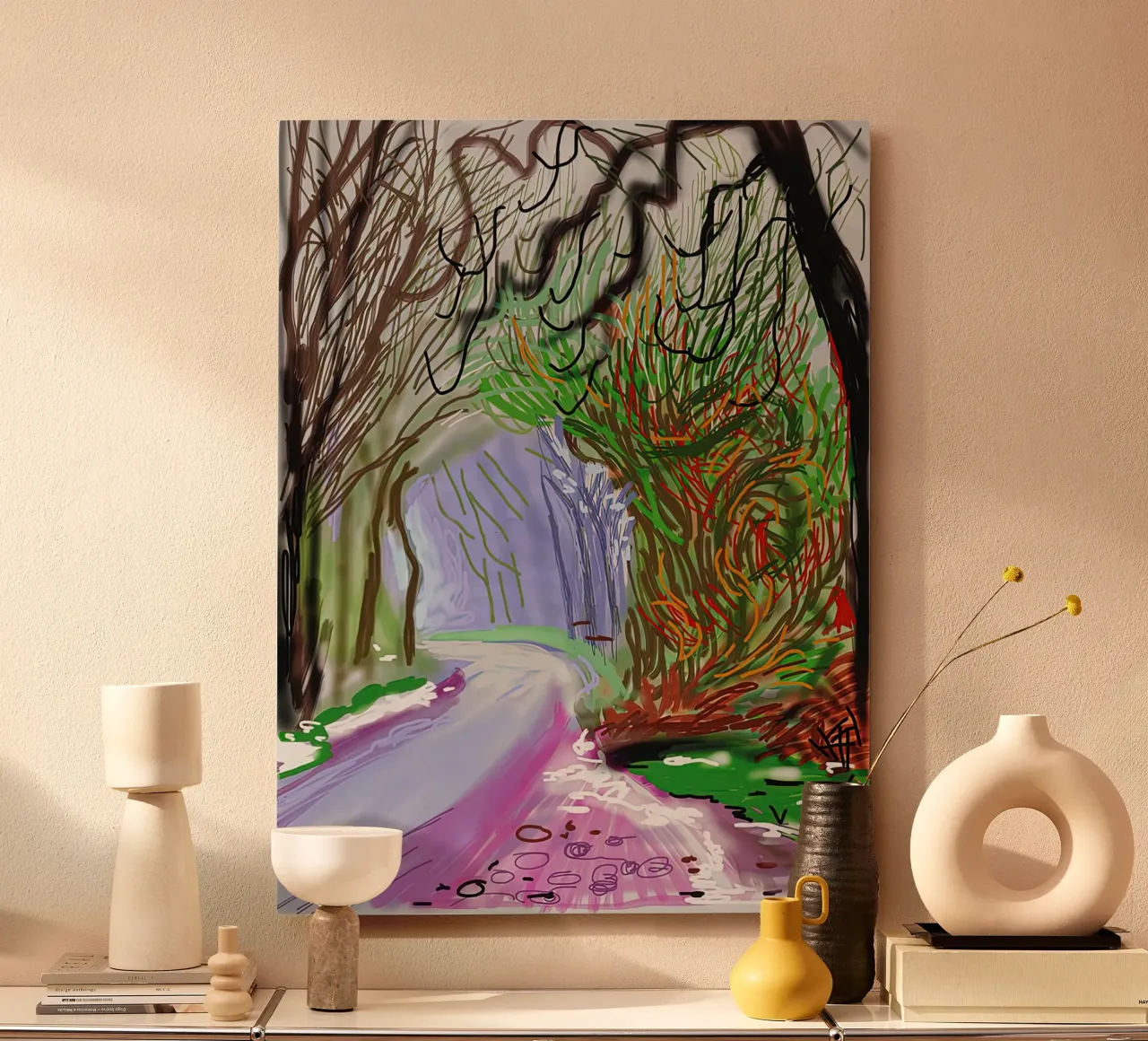 david hockney 25 alluminio dibond da LuppiLappi