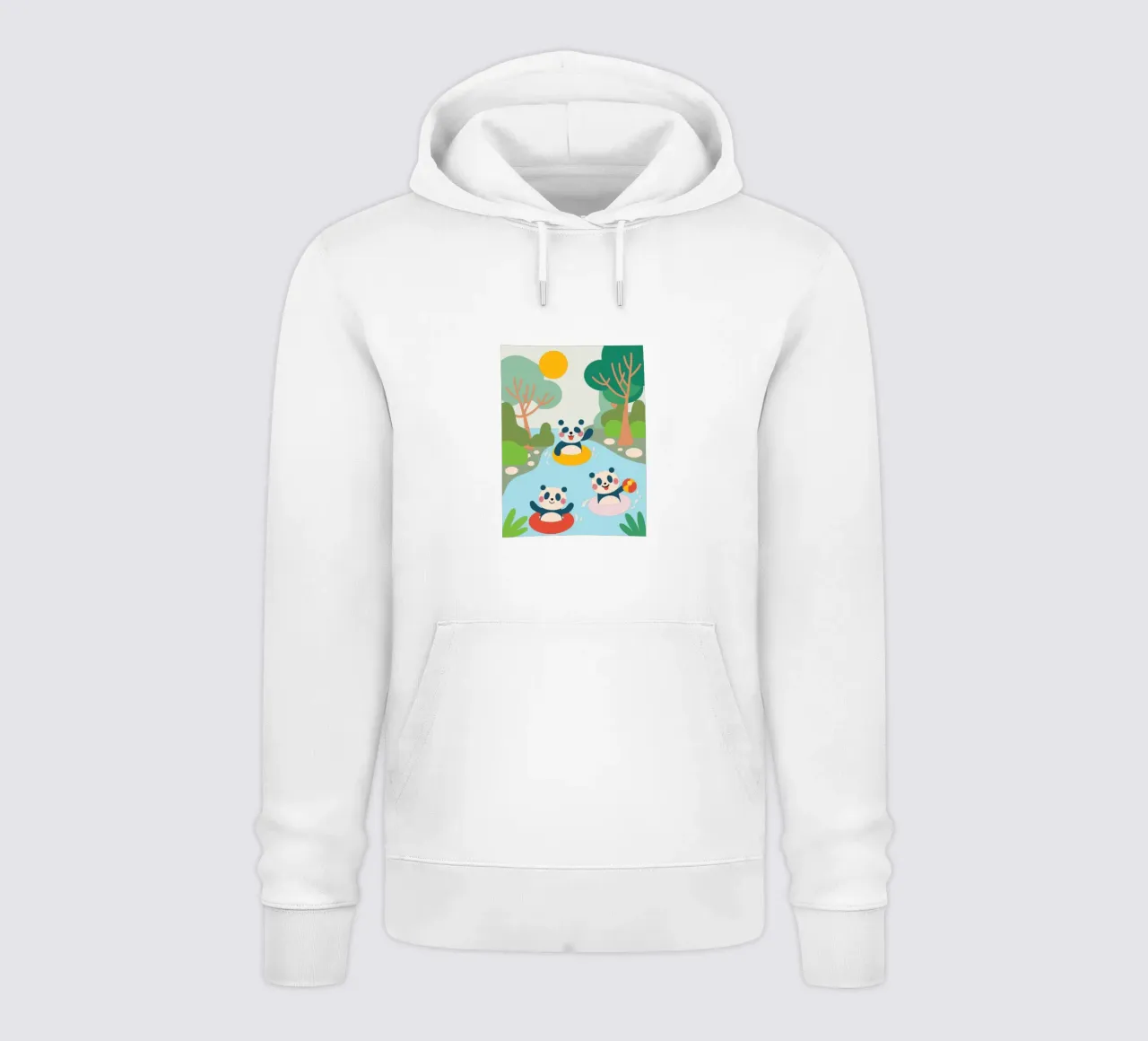 Drie Panda's Spelen hoodie van CUTE ANIMALS
