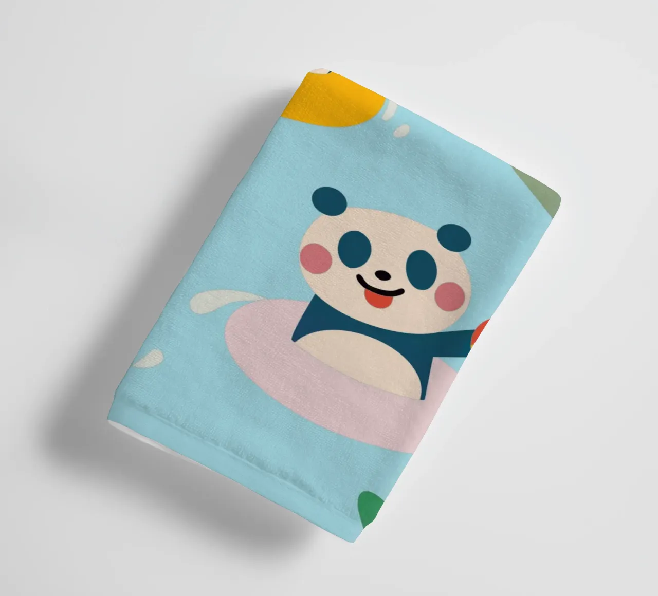 Three Pandas Play towel by CUTE ANIMALS