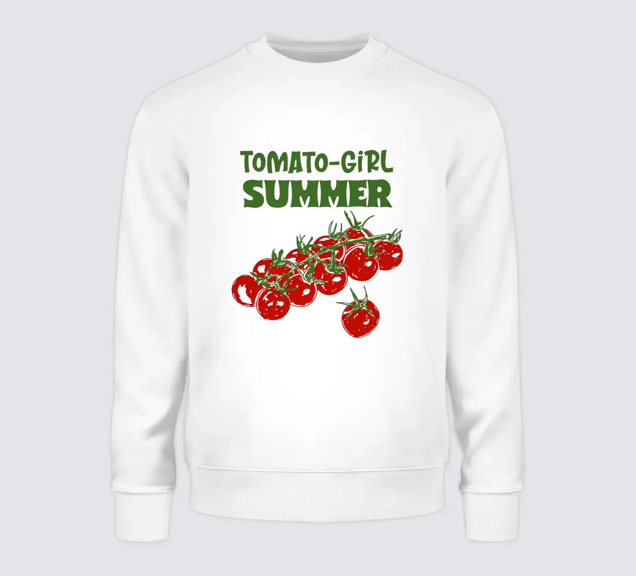 Tomato Girl Summer Vibes Illustration sweatshirt by EDMPROJECT