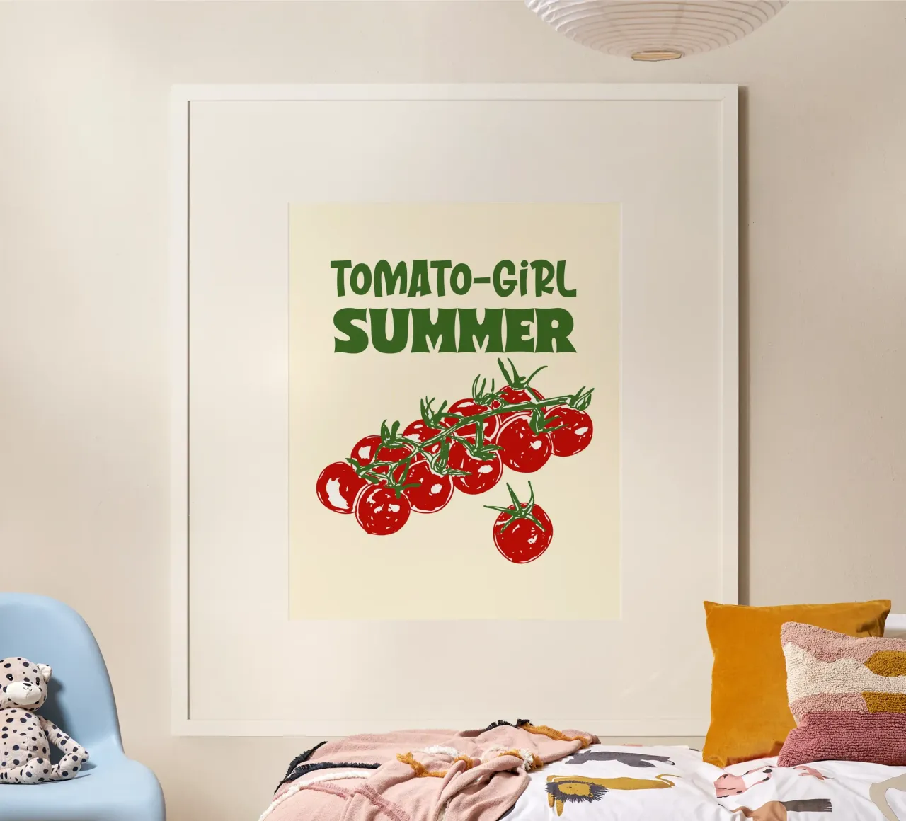 Tomaat Meisje Zomervibes Illustratie hahnemühle van EDMPROJECT