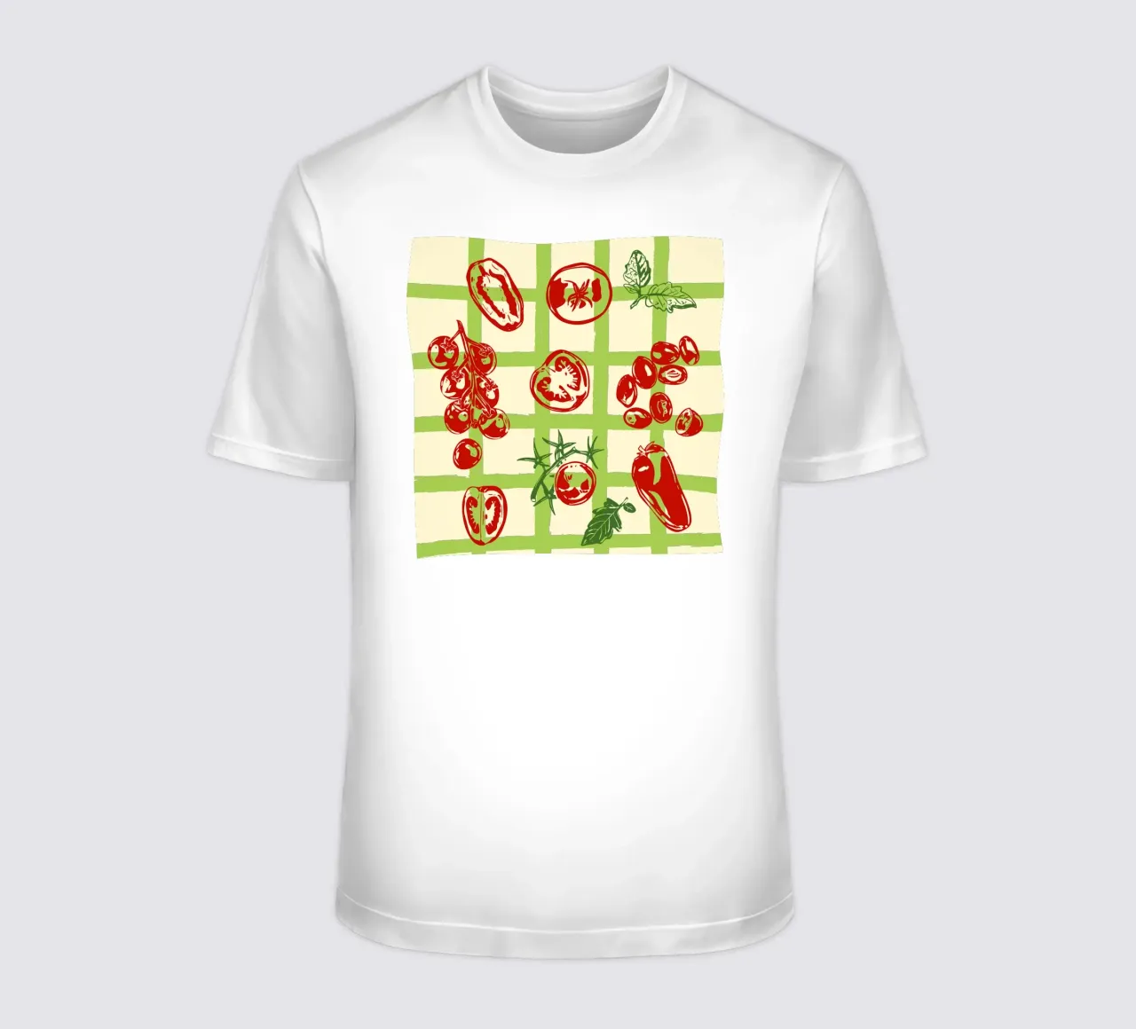 Tomato Picnic Pattern – Vintage Garden Illustration t-shirt da EDMPROJECT