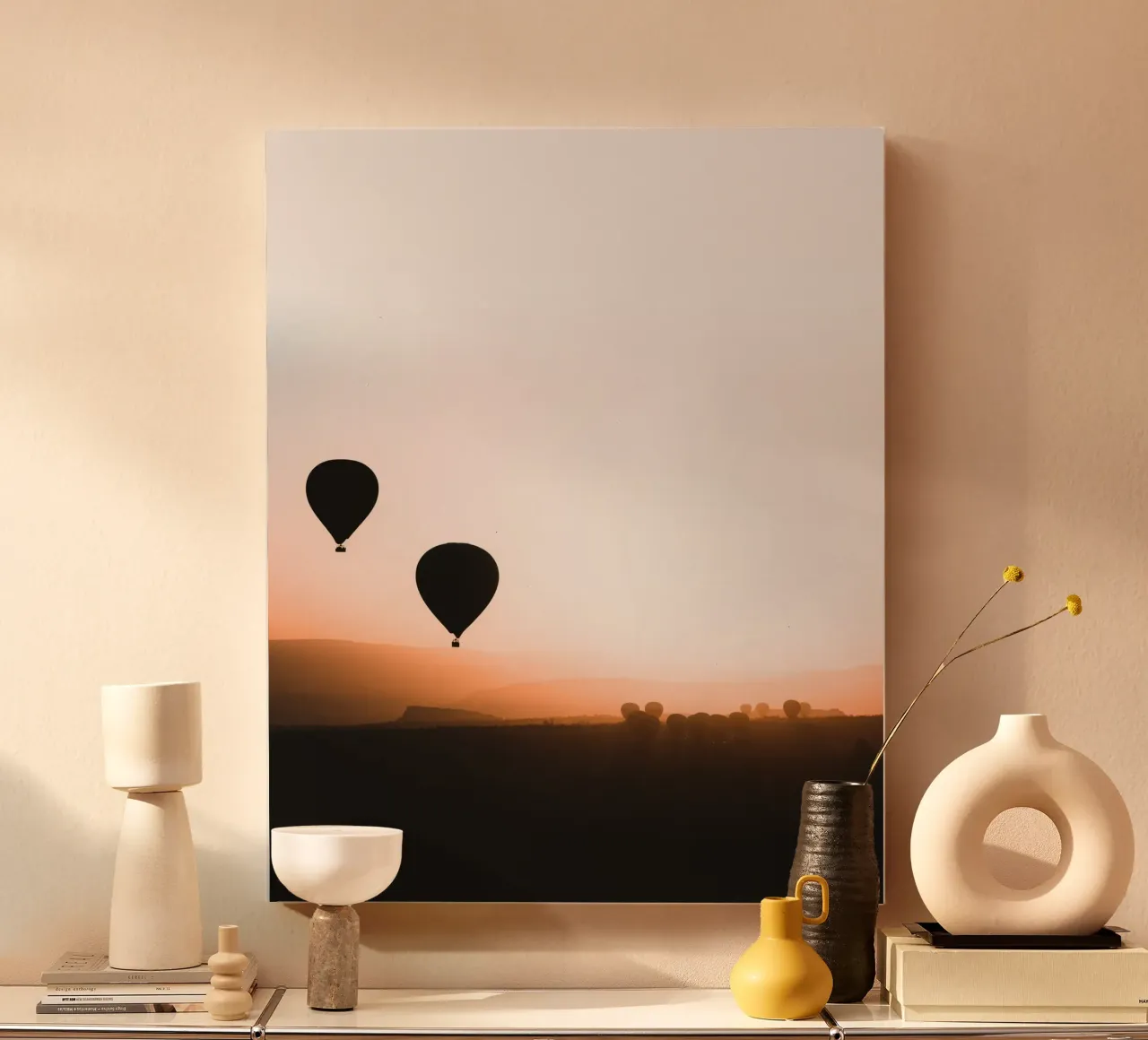 Stille opstijging canvas met Baklijst van StillVibe Home