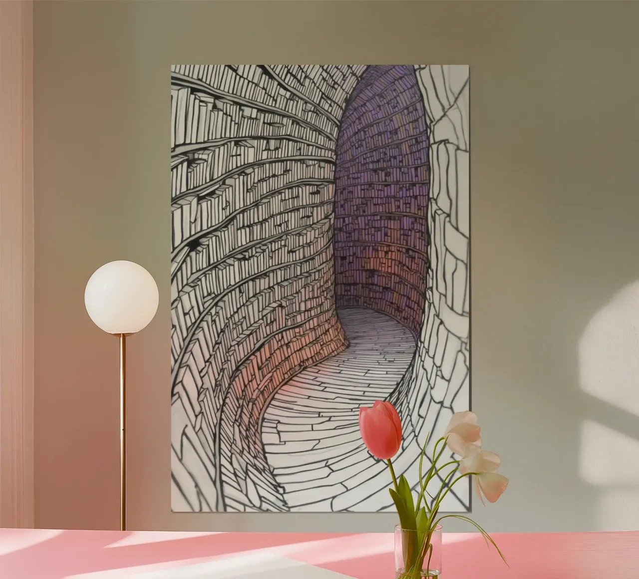 The Library 1 poster by Dustlight Atelier