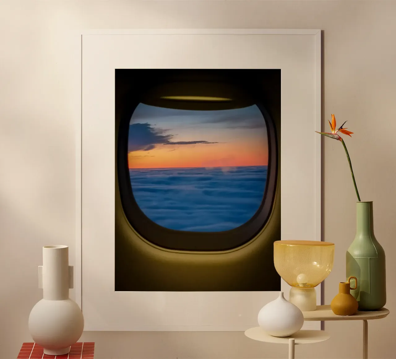 Tramonto sopra le nuvole carta hahnemühle da PhotoVibe Decor