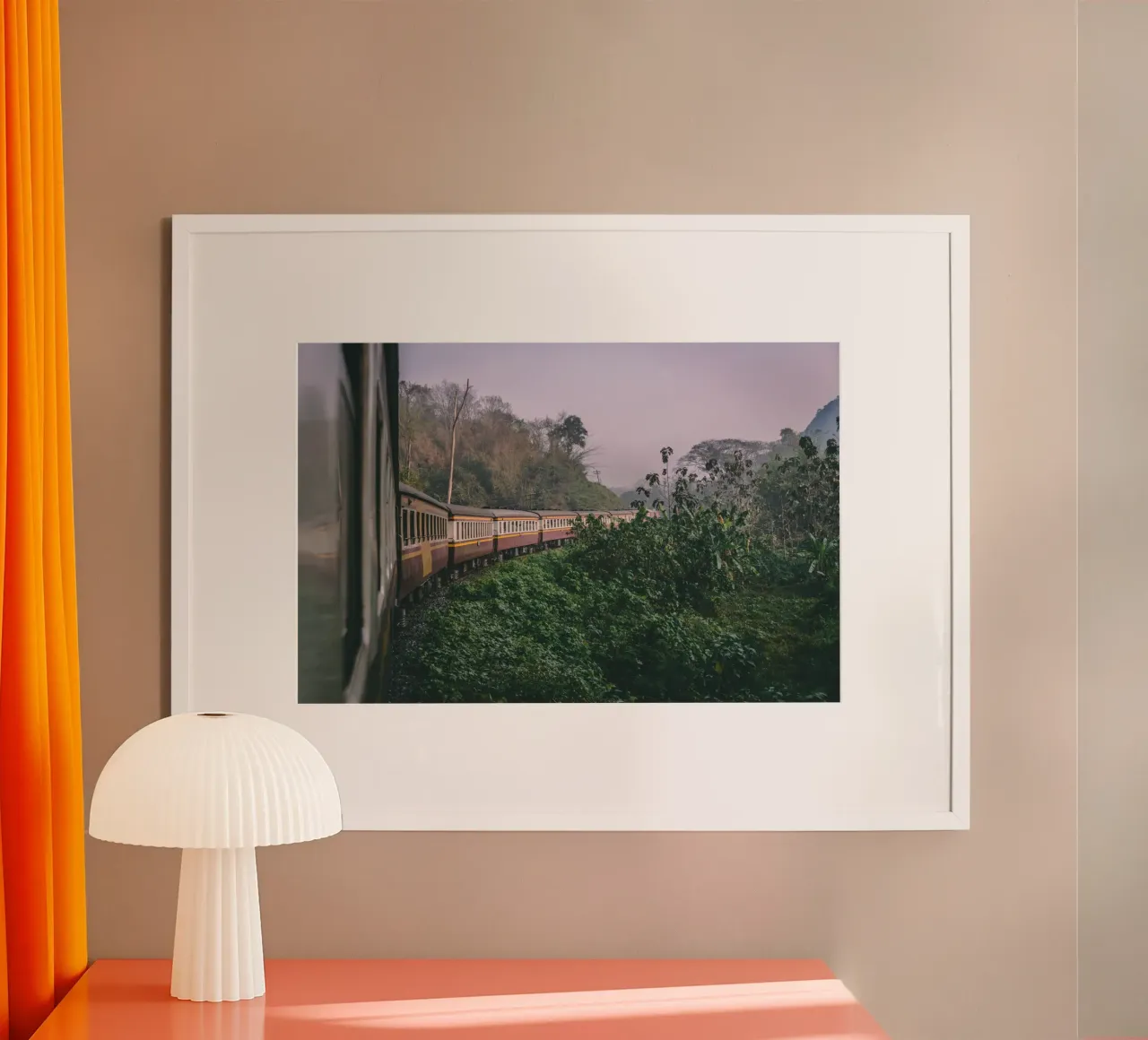 Jungle Train Journey, Thailand hahnemühle by Wanderlust Vibes