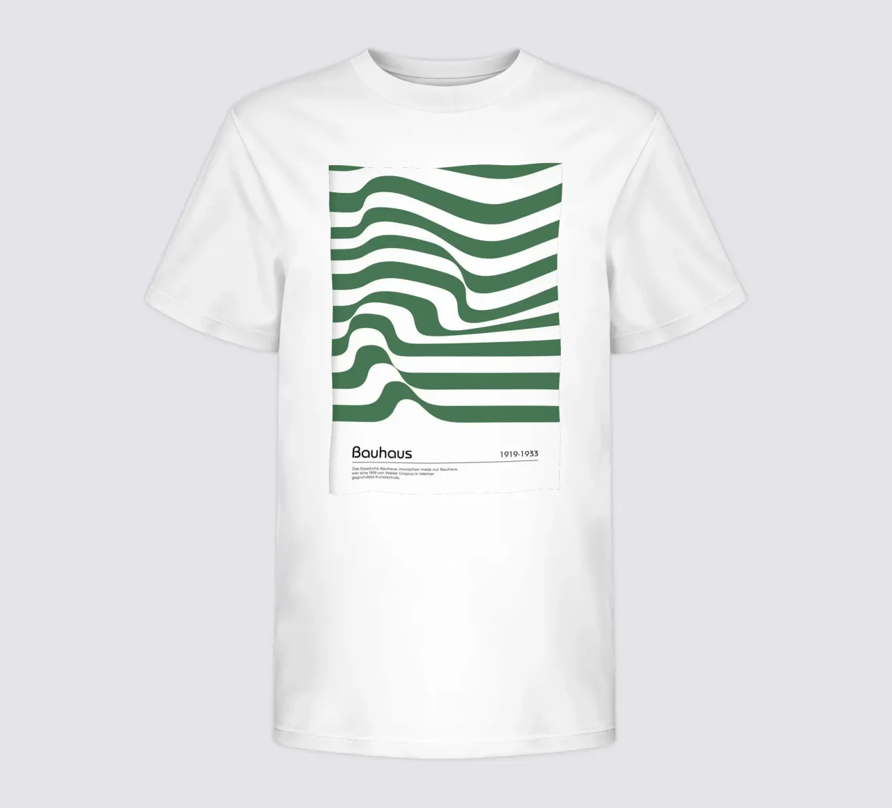 strisce verdi linee ondulate t-shirt bambini da David Taylor