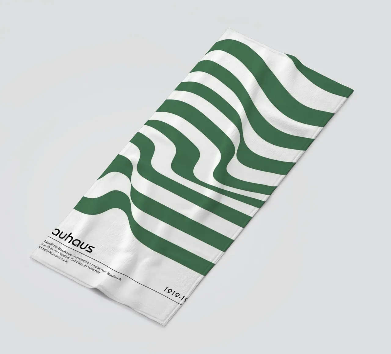 strisce verdi linee ondulate telo mare da David Taylor