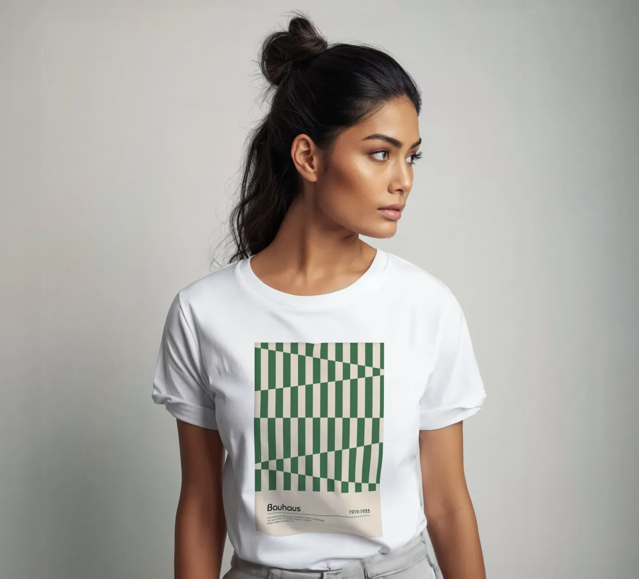 triangoli strisce linee t-shirt da David Taylor