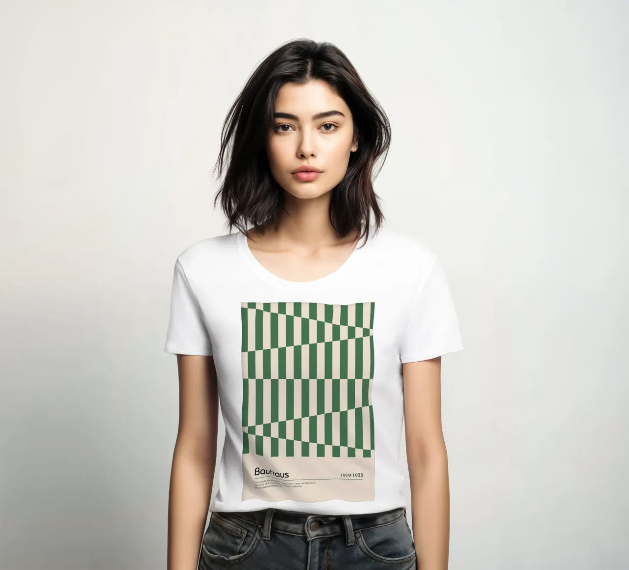 triangoli strisce linee t-shirt da donna da David Taylor