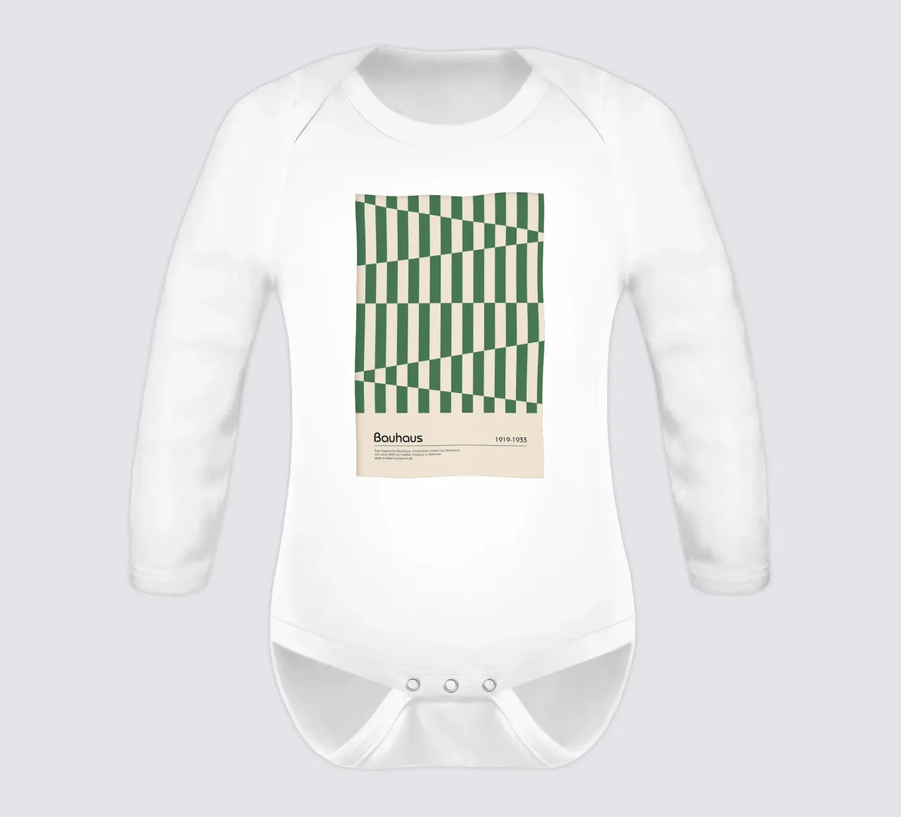 triangoli strisce linee body neonato maniche lunghe da David Taylor