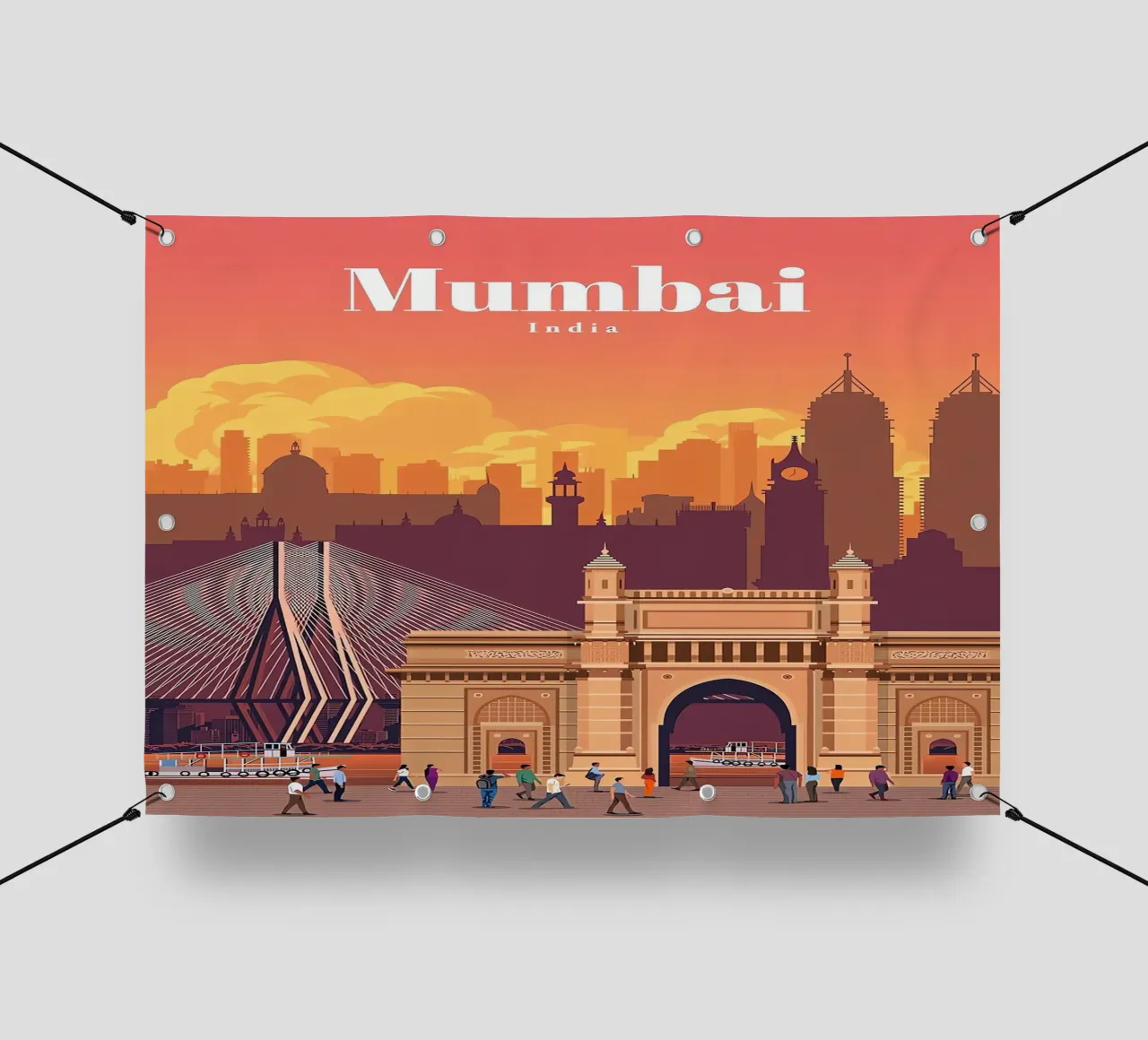 Viaggio a Mumbai telo in pvc da Guy