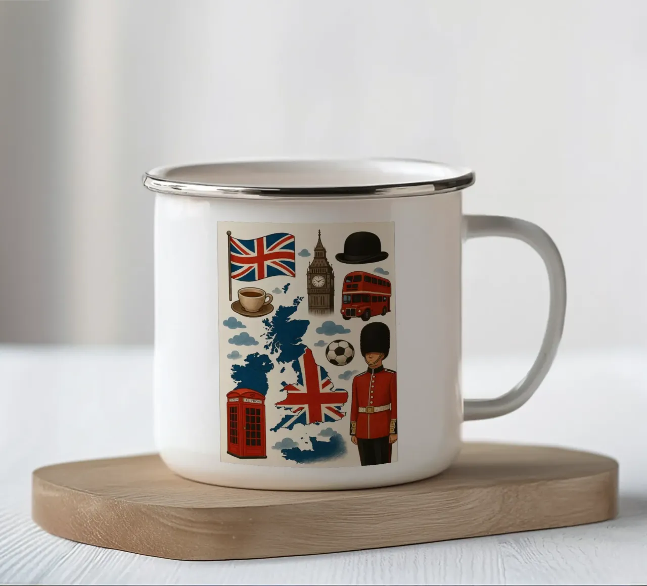 Stile UK tazza in smalto da Motivate-Today