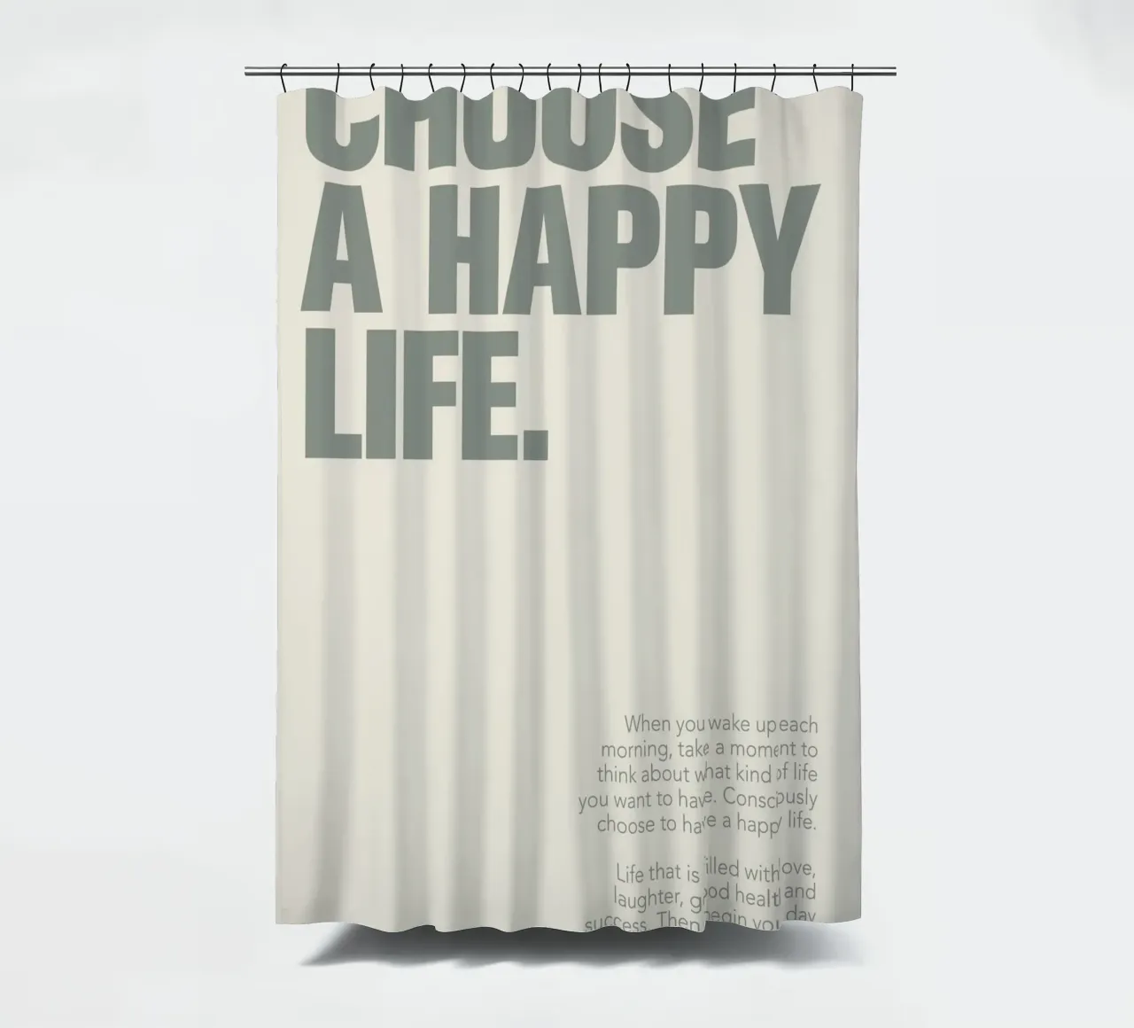 Text Motivation Zitat Inspiration Duschvorhang von Adam Murray