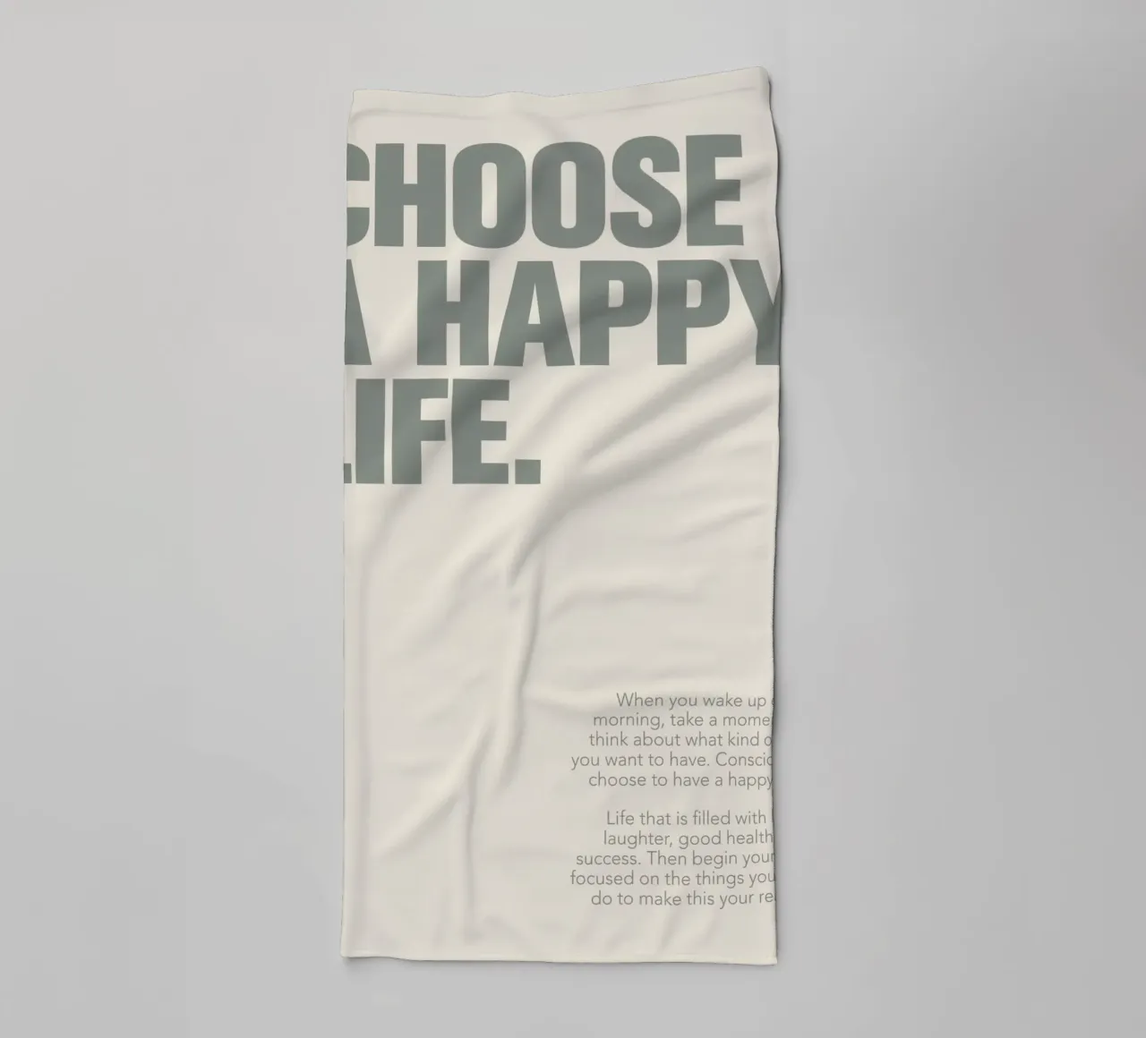Text Motivation Zitat Inspiration Handtuch von Adam Murray