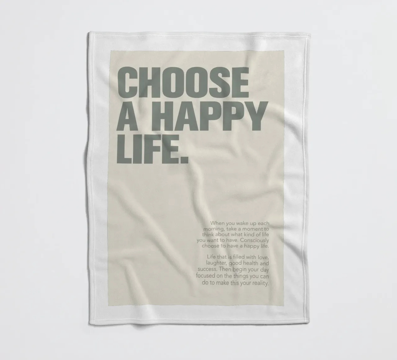 Text Motivation Zitat Inspiration Fleecedecke von Adam Murray
