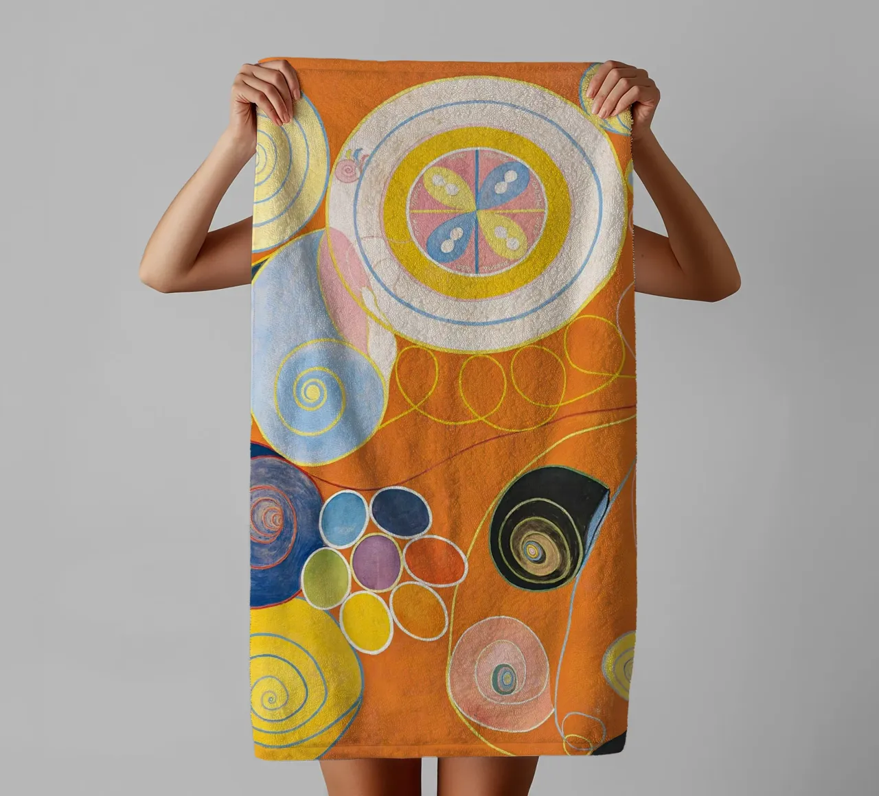 No. 3. I dieci più grandi, Gioventù (1907) di Hilma af Klint asciugamano da bagno da Venus Art