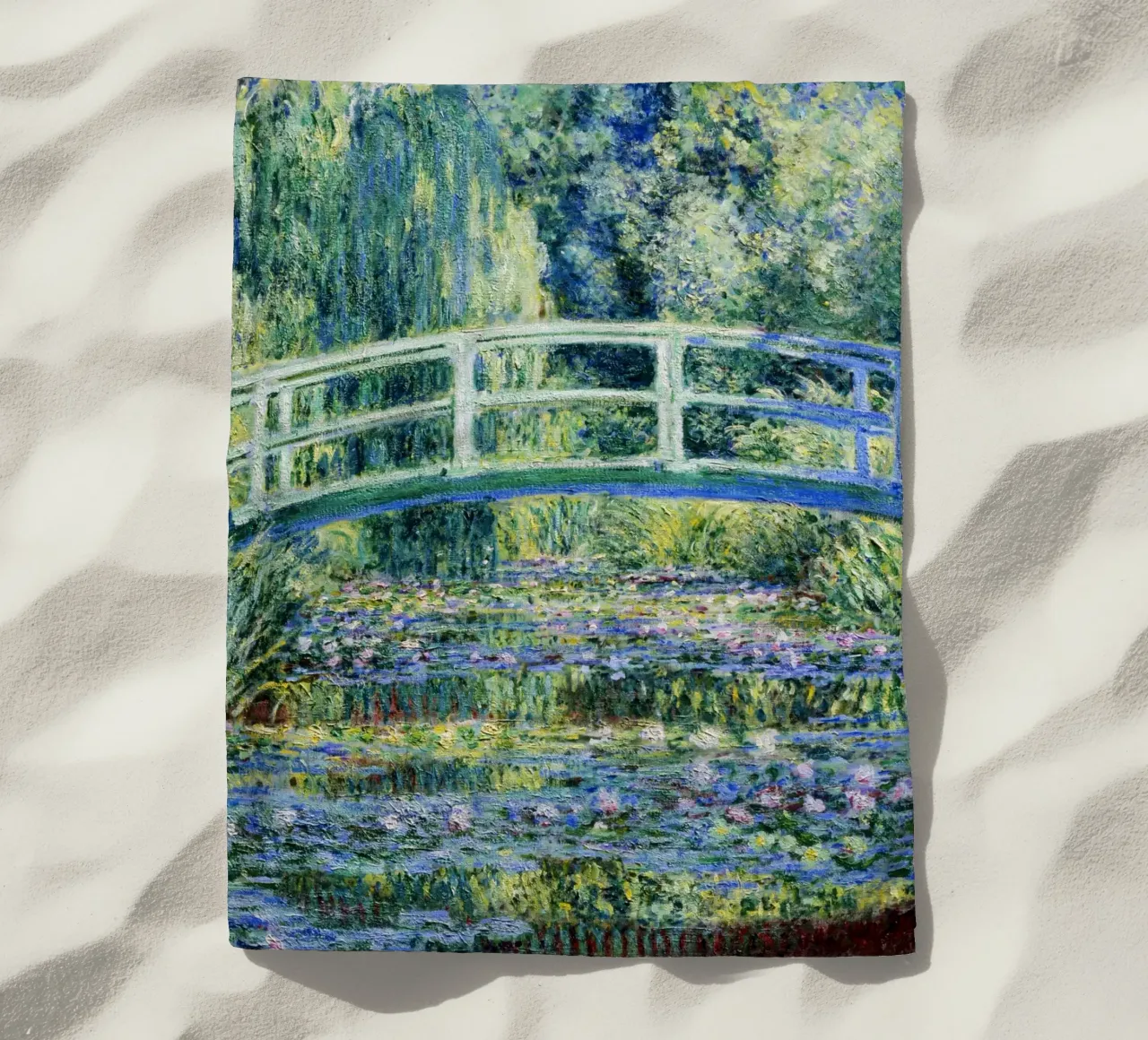 Ninfee e ponte giapponese (1899) di Claude Monet telo mare da Classic Art Prints