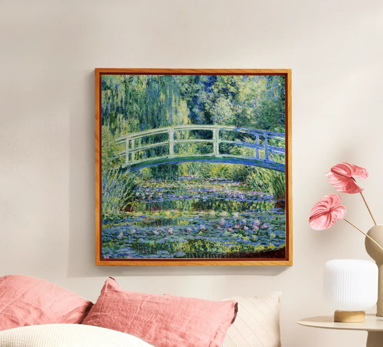 Ninfee e ponte giapponese (1899) di Claude Monet plexiglass da Classic Art Prints