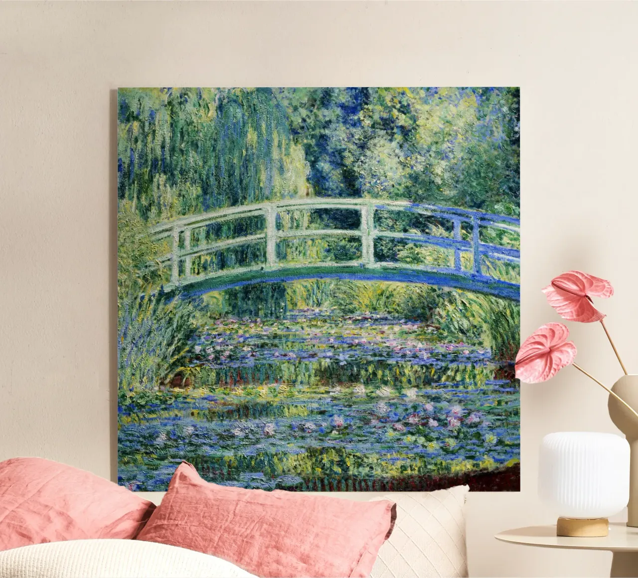 Ninfee e ponte giapponese (1899) di Claude Monet plexiglass da Classic Art Prints