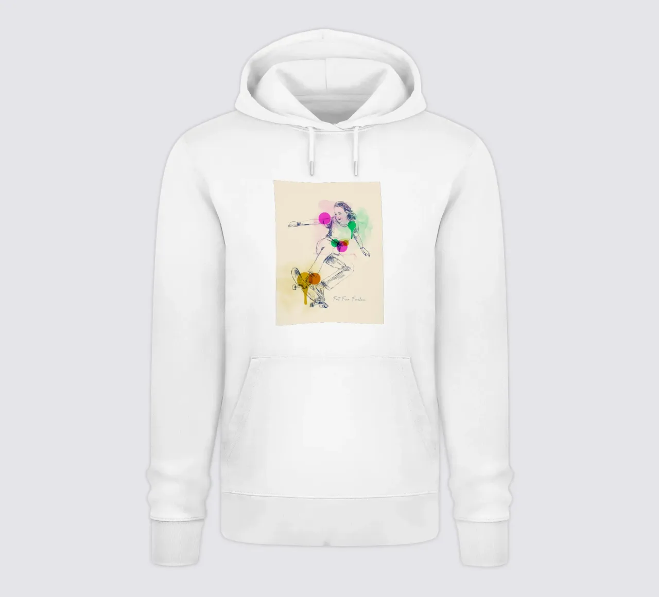 Fast. Free. Fearless. felpa con cappuccio da Indigo Rain