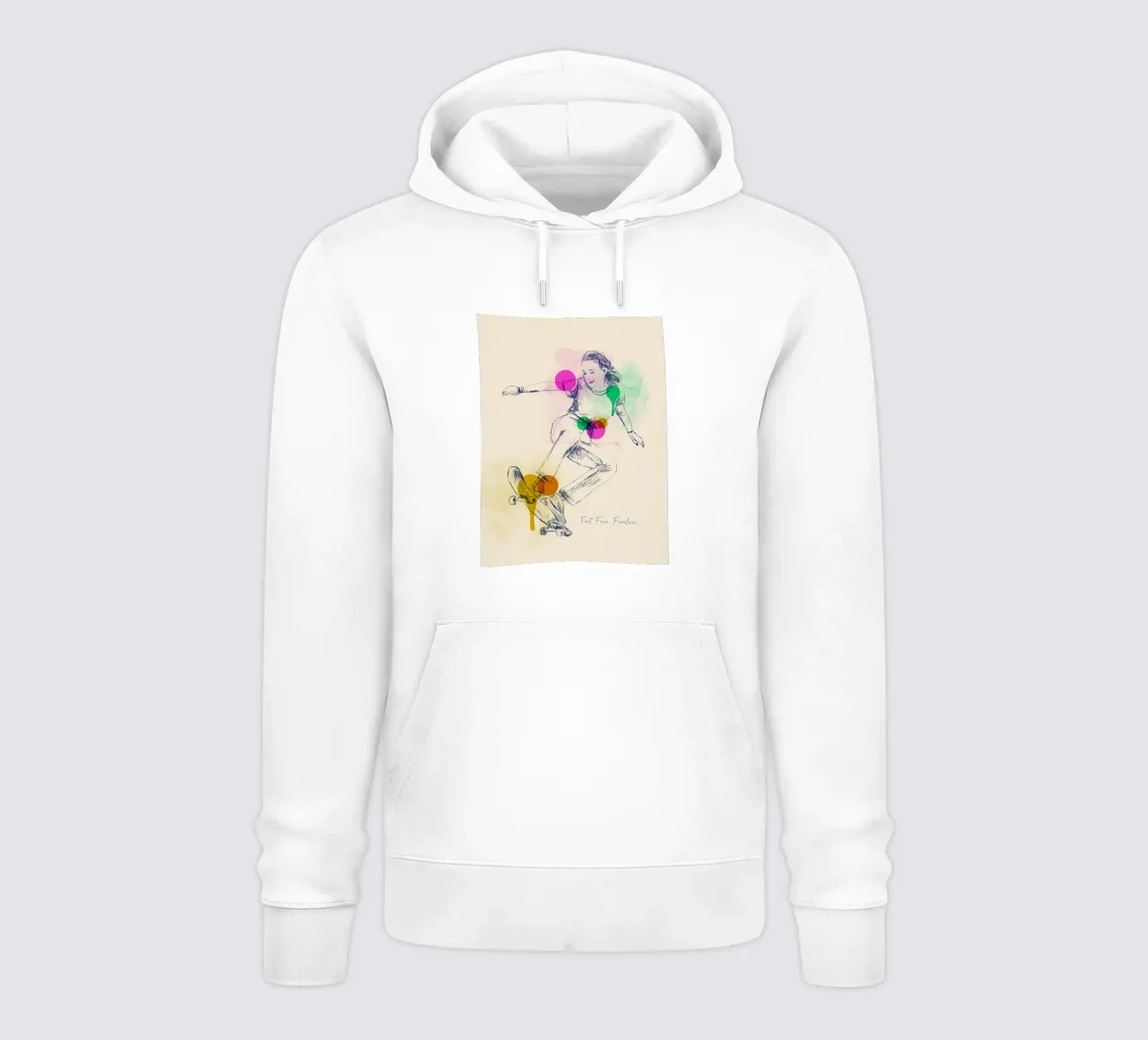 Fast. Free. Fearless. sudadera con capucha de Indigo Rain