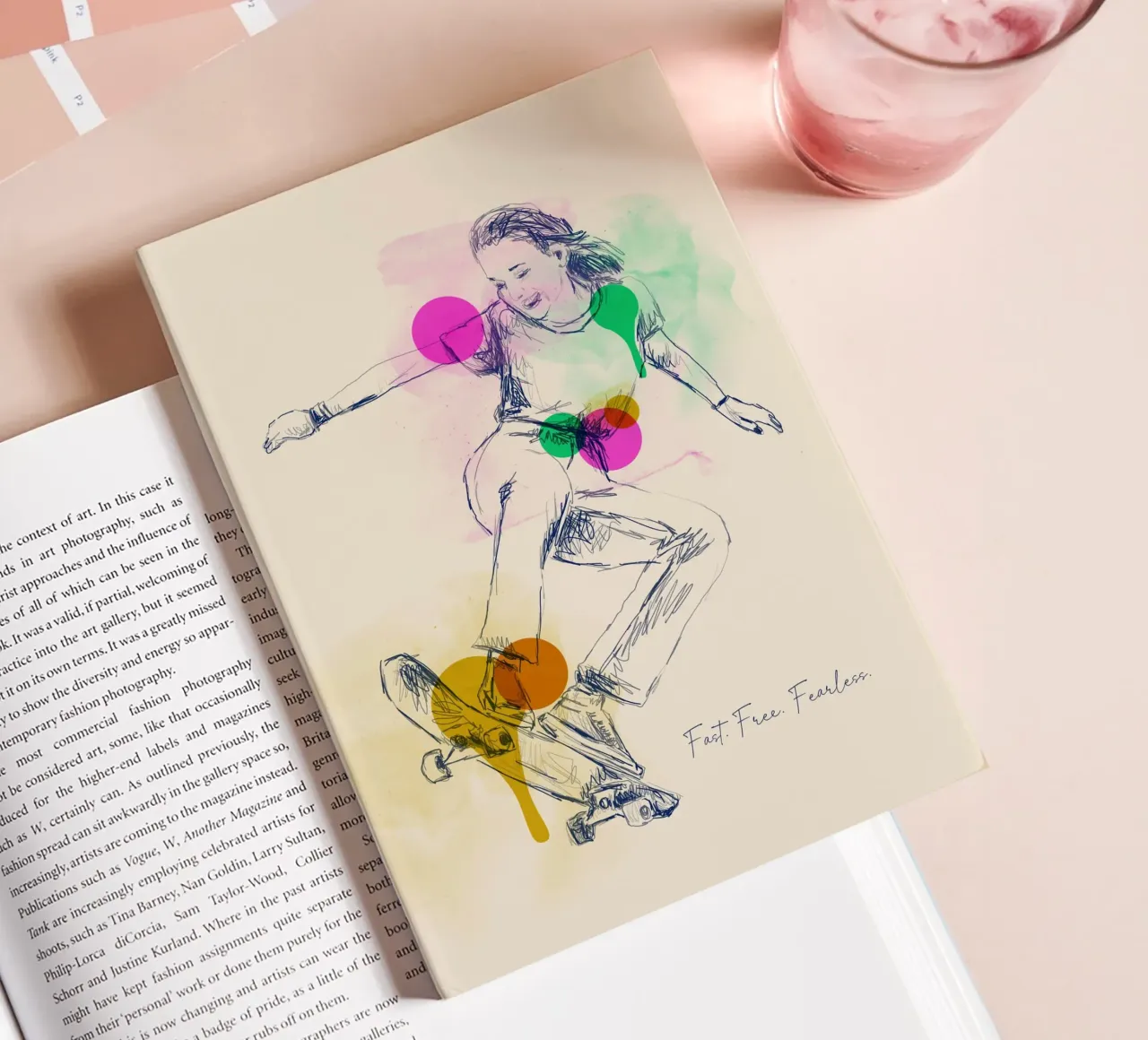 Fast. Free. Fearless. notebook by Indigo Rain