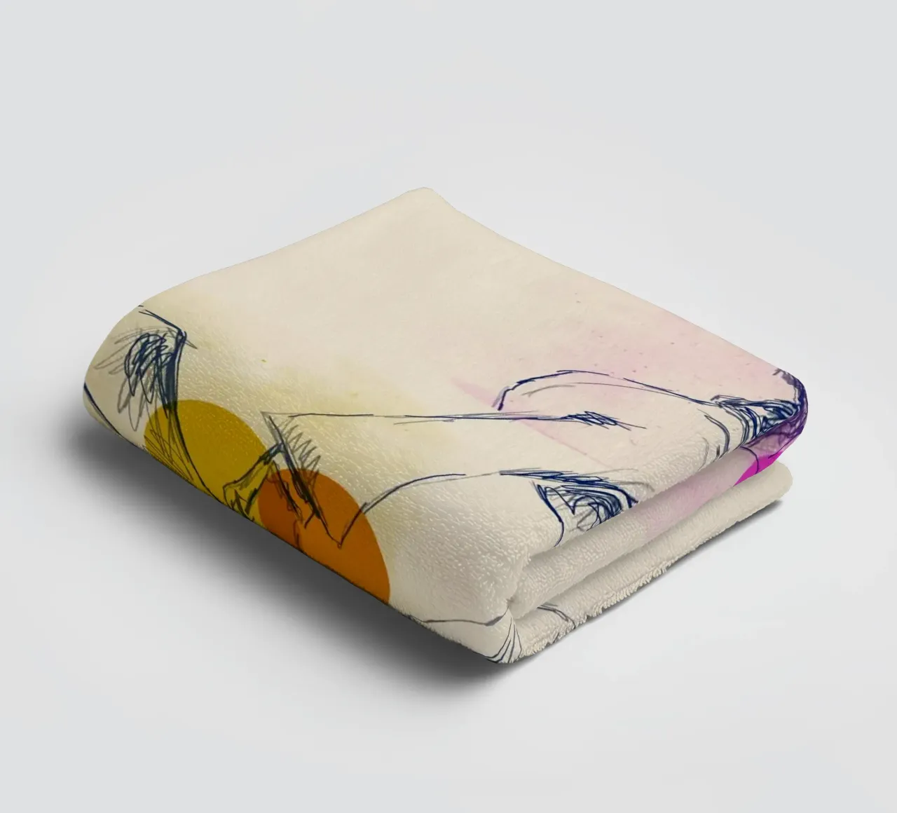 Fast. Free. Fearless. serviette de bain de Indigo Rain