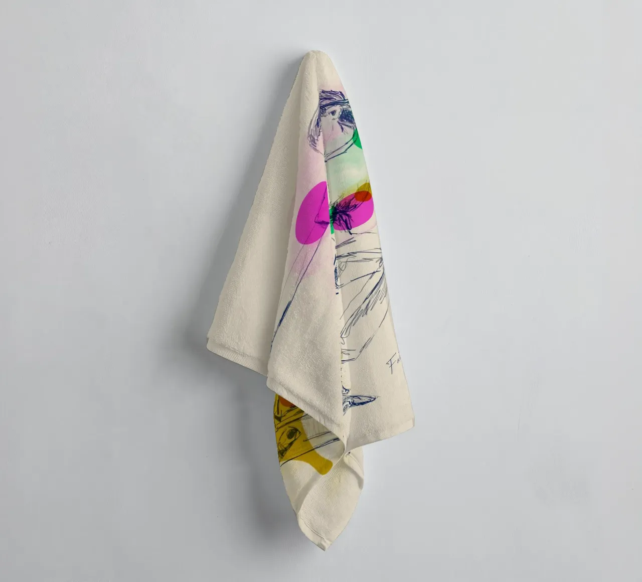 Fast. Free. Fearless. serviette de bain de Indigo Rain