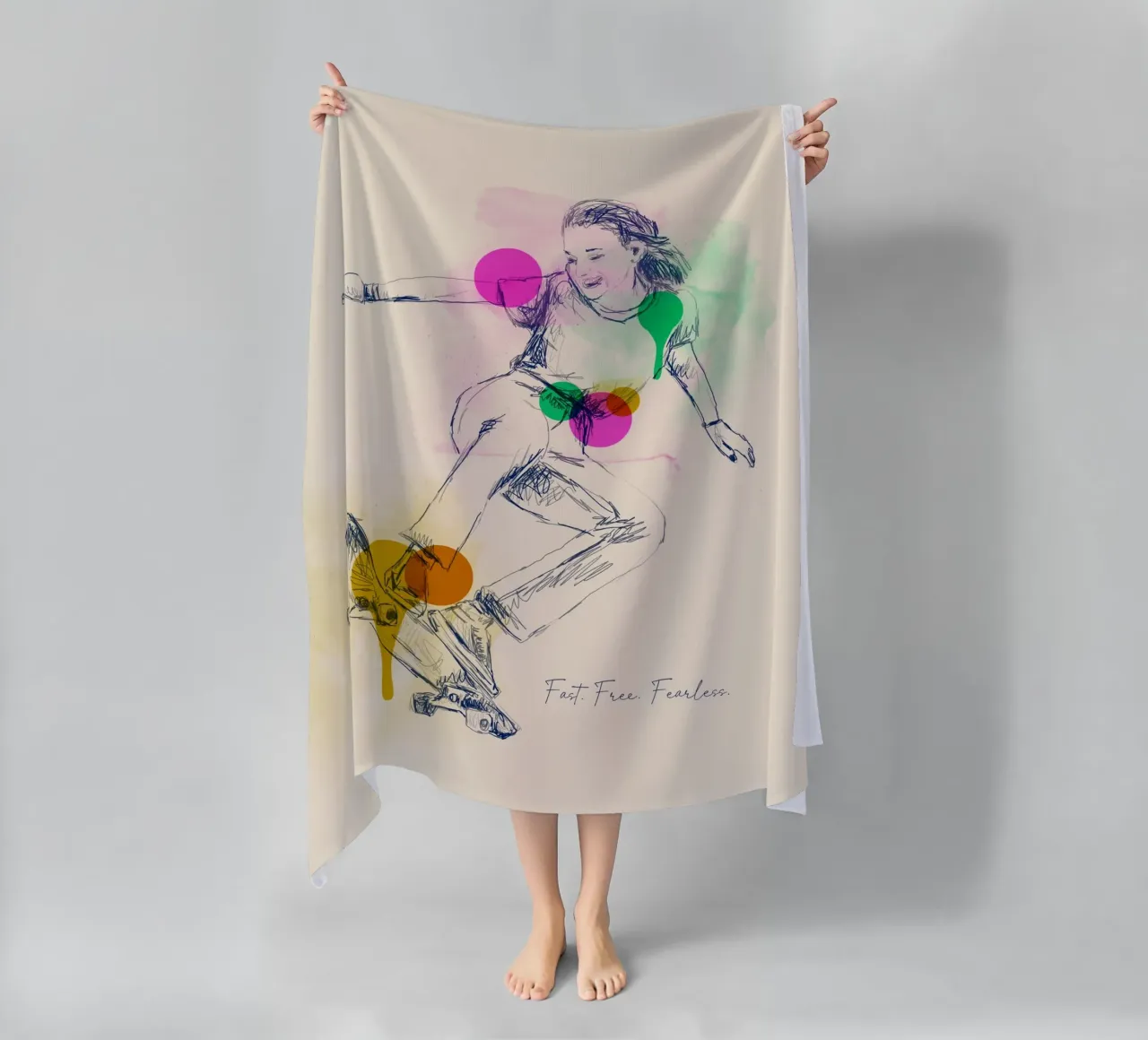 Fast. Free. Fearless. telo mare da Indigo Rain