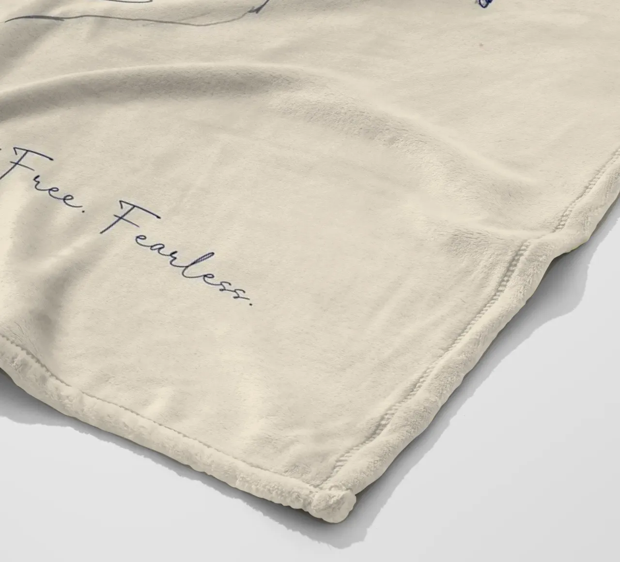 Fast. Free. Fearless. coperta in pile da Indigo Rain