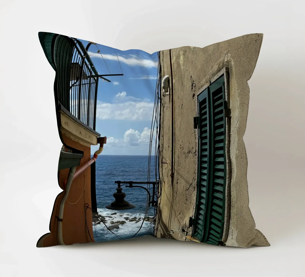 Italien Boulevard decorative cushion by ChiasMata CozMos