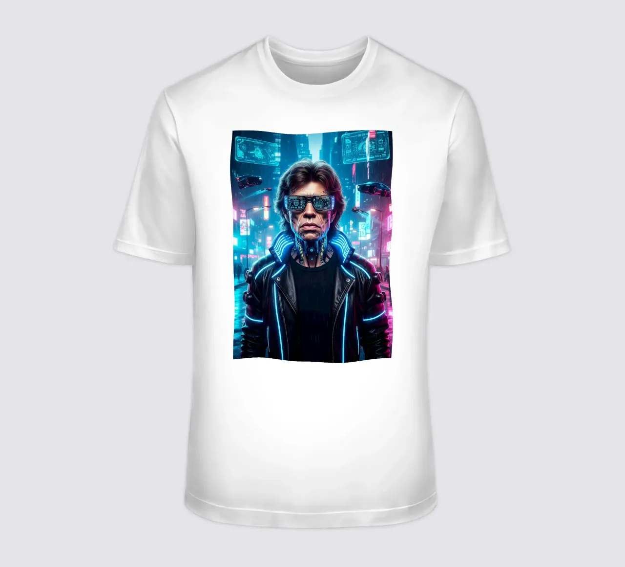 Mick Jagger - Cyber Punk art style t-shirt da Lembayung art
