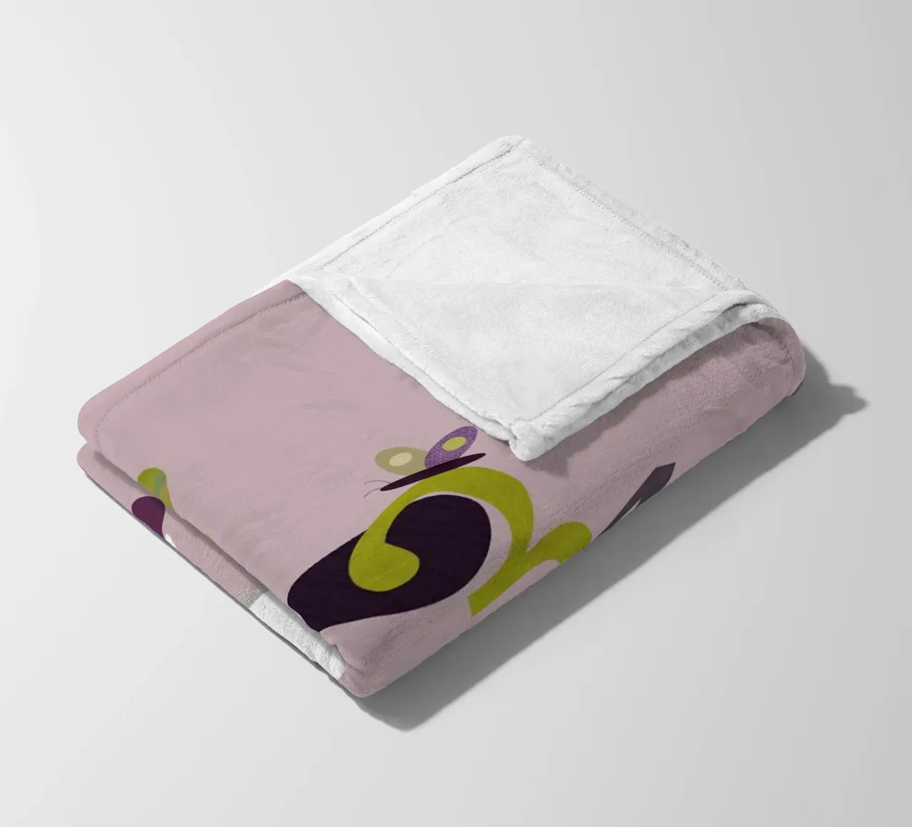 Counting Pup A Playful Numbers Print fleece blanket by JaySan Studio