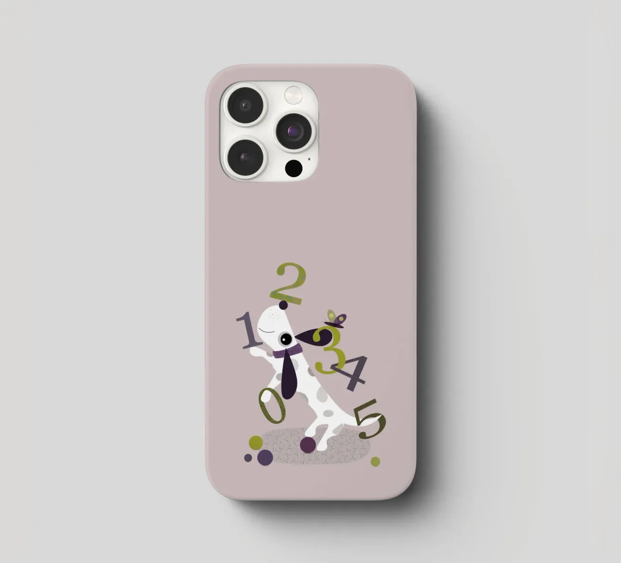Counting Pup A Playful Numbers Print iphone case by JaySan Studio