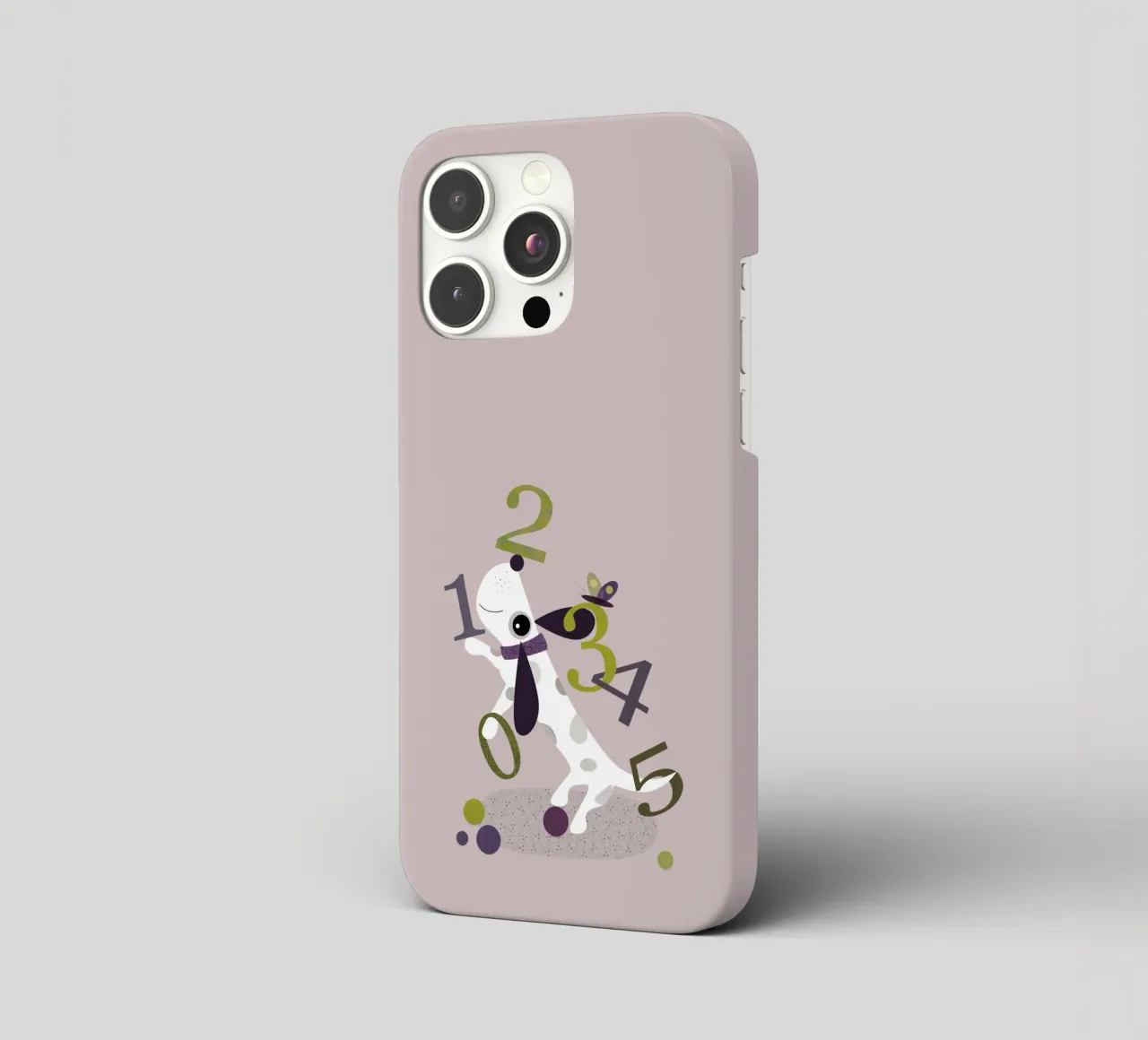 Counting Pup A Playful Numbers Print iphone case by JaySan Studio