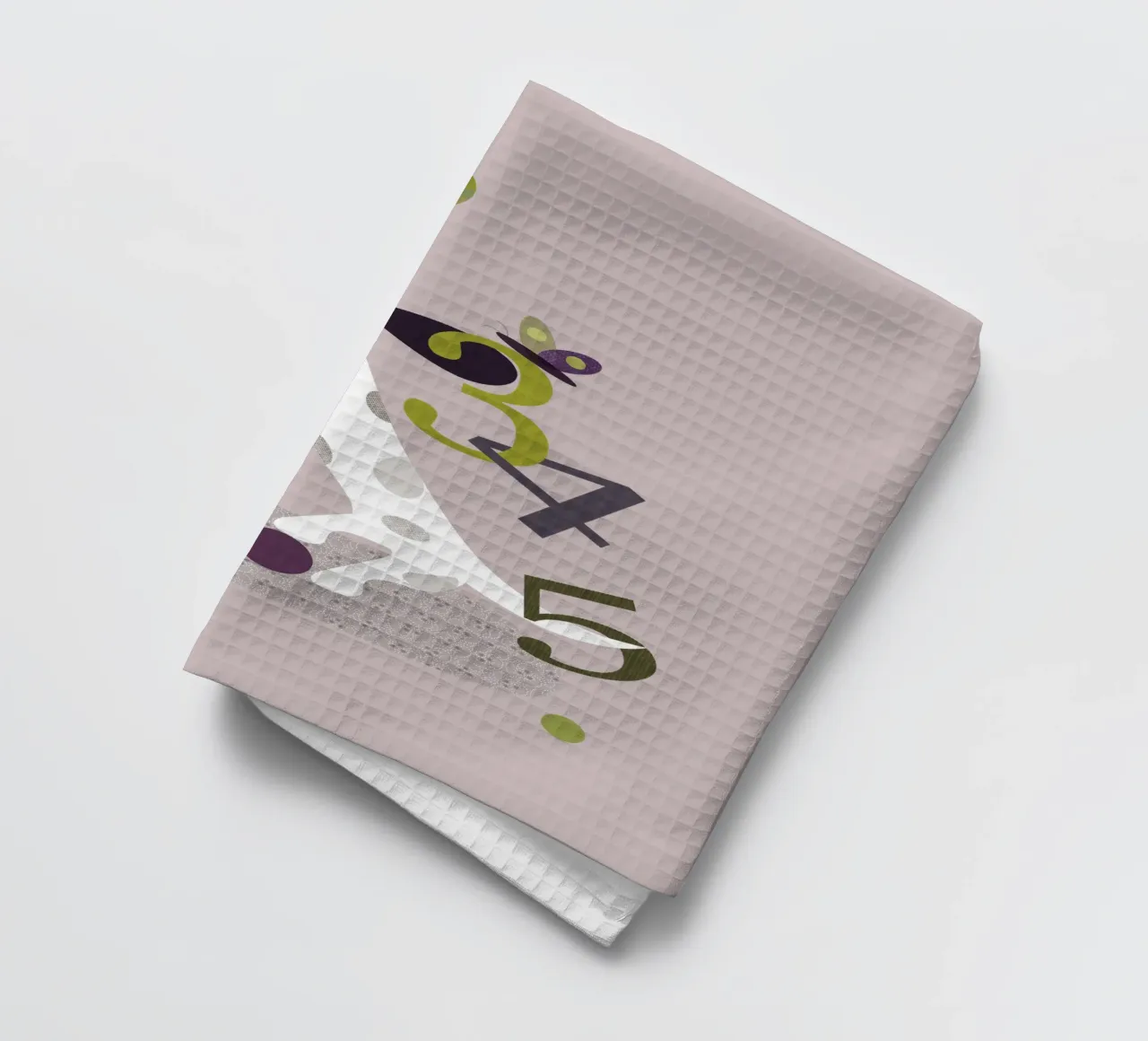 Counting Pup A Playful Numbers Print tea towel by JaySan Studio