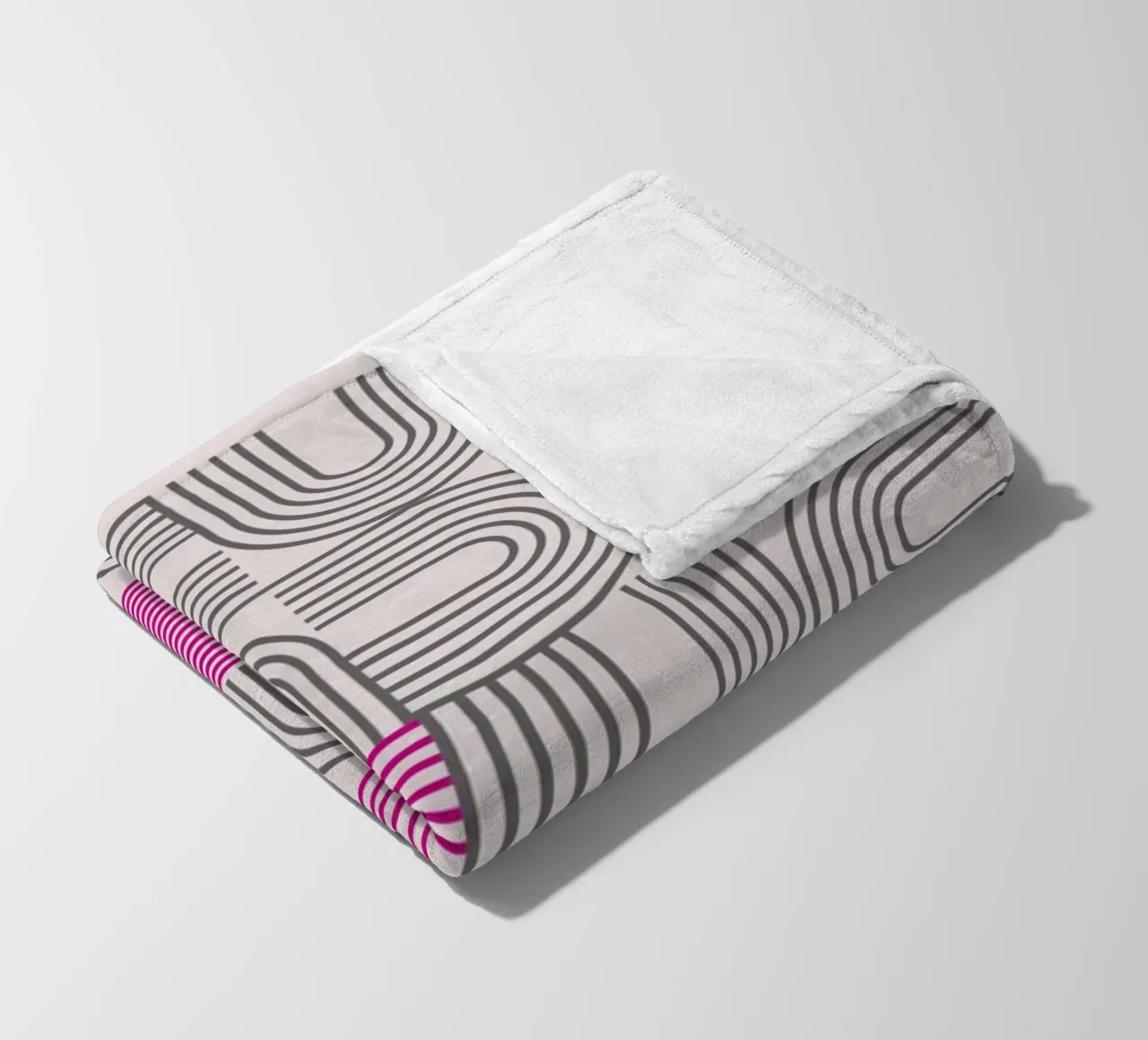 Typography Pop Art - DADA Print in Magenta fleece blanket by Studio Vibe