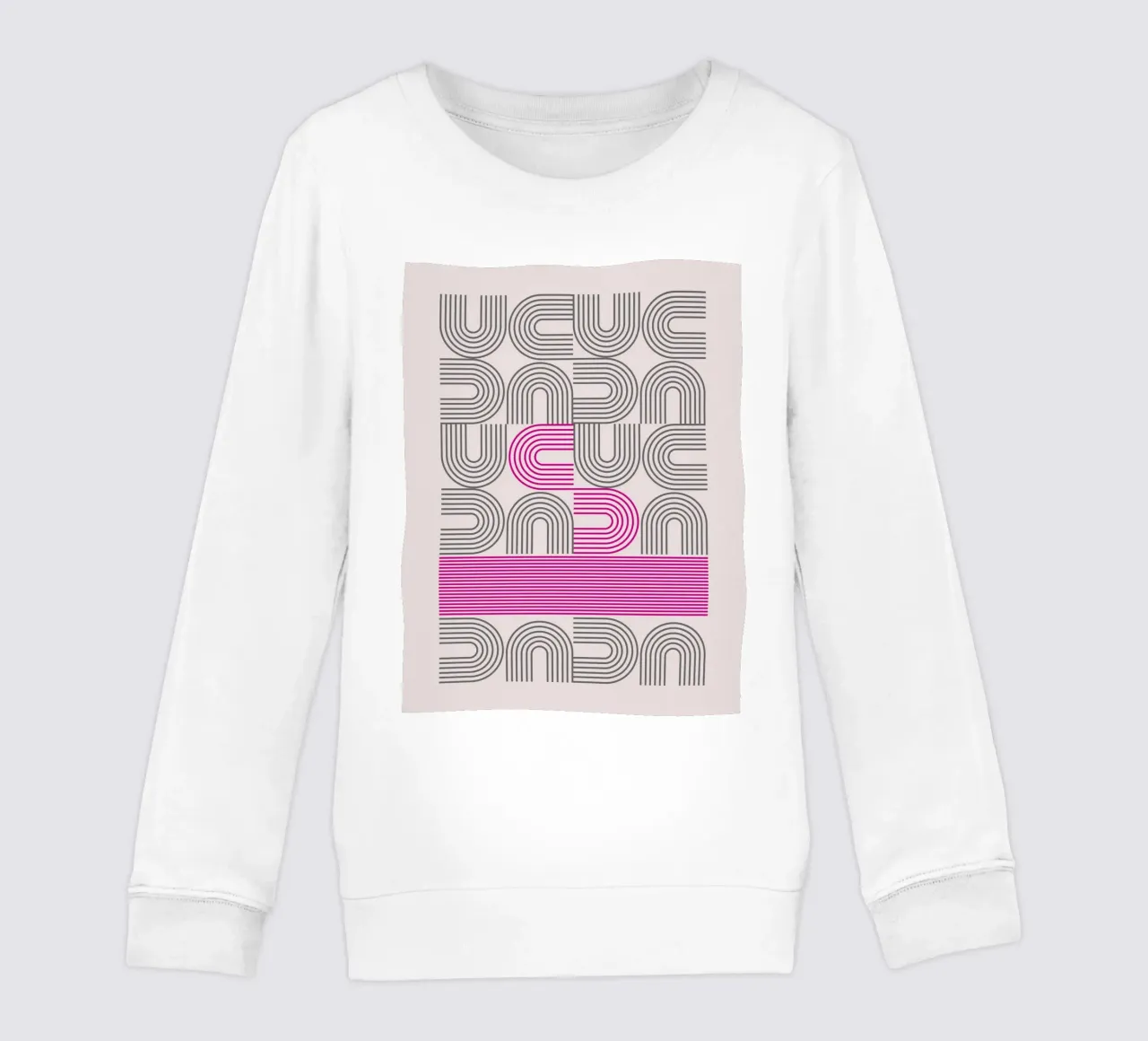 Tipografia Pop Art - Stampa DADA in Magenta felpa bambino da Studio Vibe