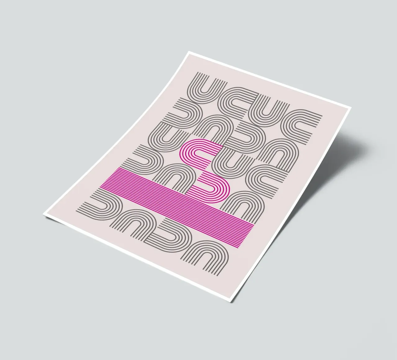 Typography Pop Art - DADA Print in Magenta sticker sheet by Studio Vibe