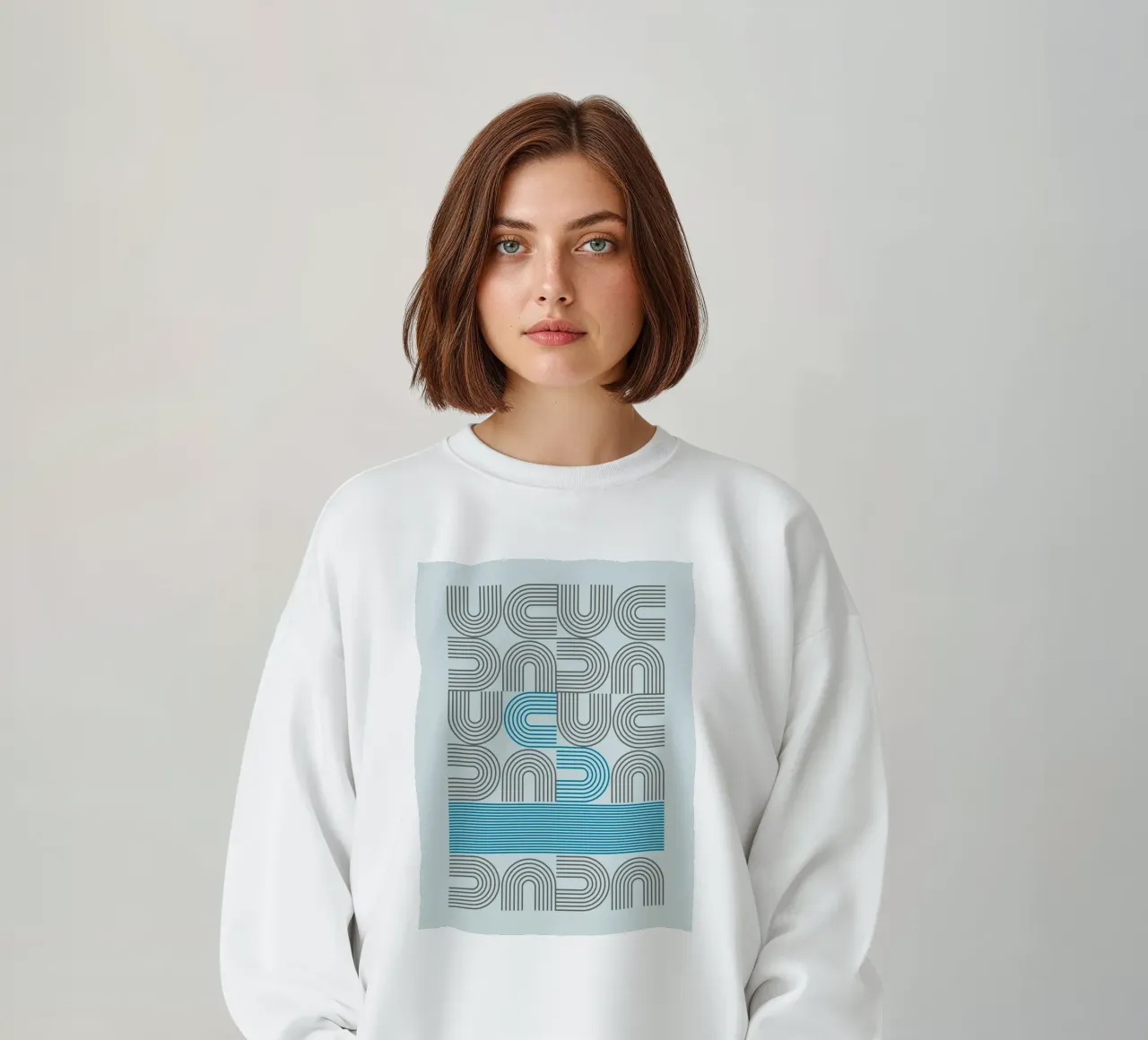 Typo Design Line Art - DADA Retro Style sudadera de Studio Vibe